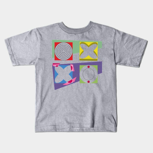 Shapes and colors Kids T-Shirt by A!em